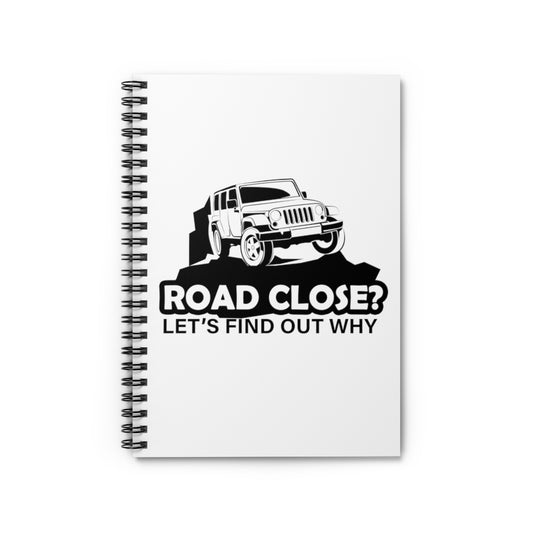 Spiral Notebook Funny Station Wagon Truck Racing Vehicle Motor Novelty Off-Roading Enthusiast Men Women