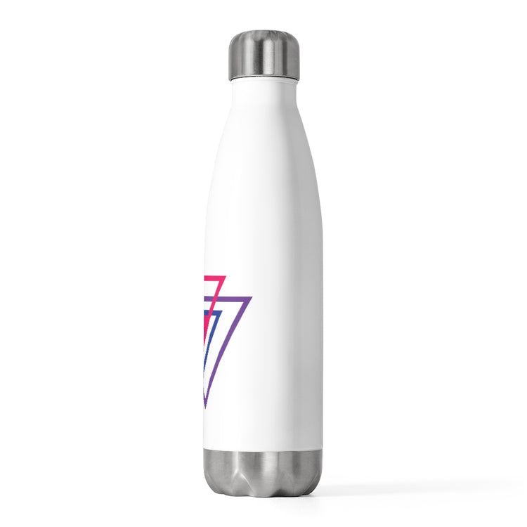 20oz Insulated Bottle  Bi Pride Bisexual Flag Triangle