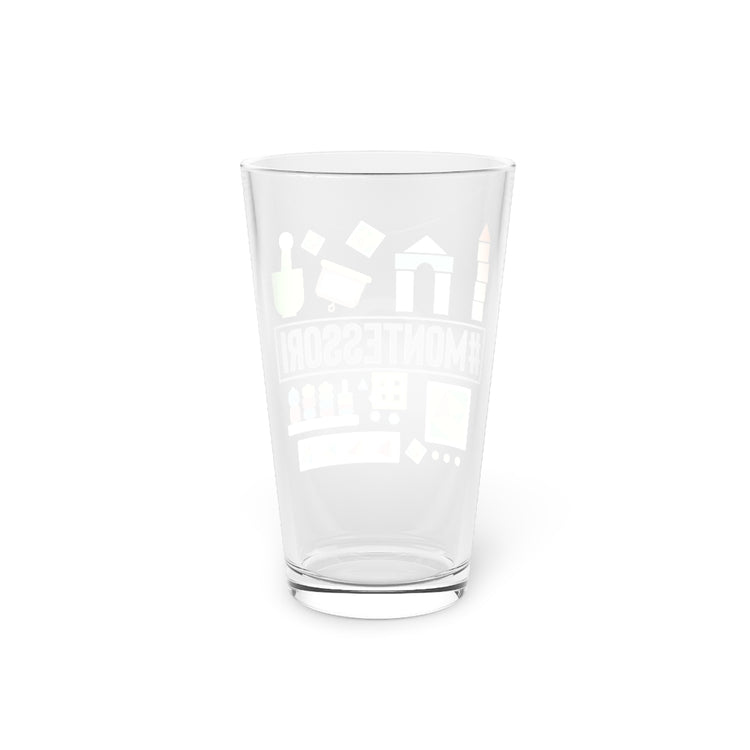 Beer Glass Pint 16oz  Novelty Montessori Studying Learning Schooling Accessories Hilarious Education