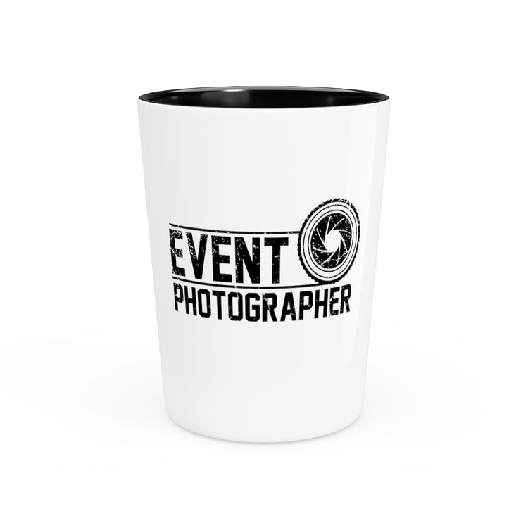 Shot Glass Party Ceramic Tequila  Novelty Videographer Cameraman Portraitist Photojournalist Hilarious Cinematographer Photography Lover Expert