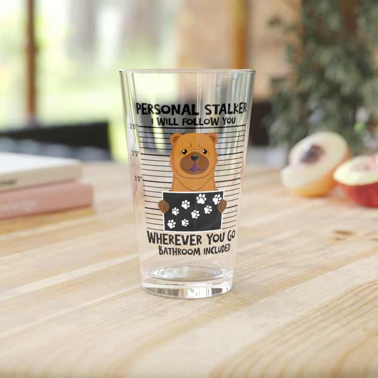 Beer Glass Pint 16oz  Hilarious Paw Pet Dog Enthusiast Fur Parent Puppies Lover Novelty Admire Pets