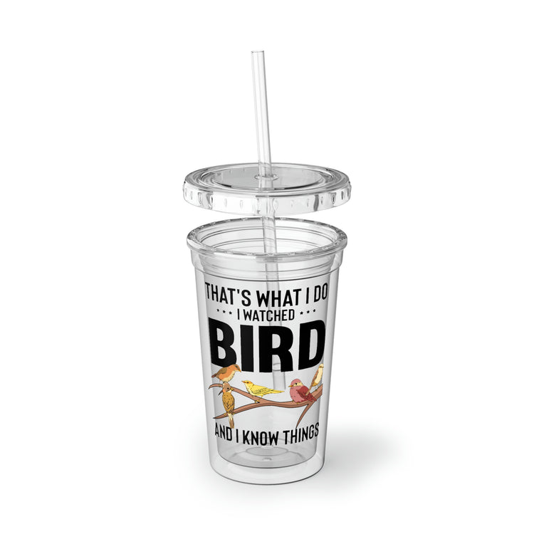 16oz Plastic Cup Humorous Birdwatching Birder Birdwatcher Fowl Novelty Ornithology Habitats Breeder Birdwatchers