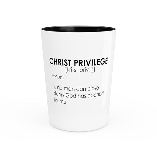 Shot Glass Party Ceramic Tequila  Inspirational Christianity Privileges Statements Devotees Motivational