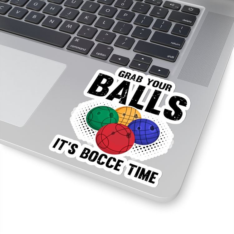 Sticker Decal Kiss-Cut Racquetball Bowling Family Bonding Sports Lover Novelty Bocci Boccie