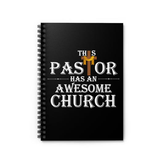 Spiral Notebook Hilarious Clergyman Priest Minister Parson Deacon Humorous Preacher Cleric Clergy Men Women