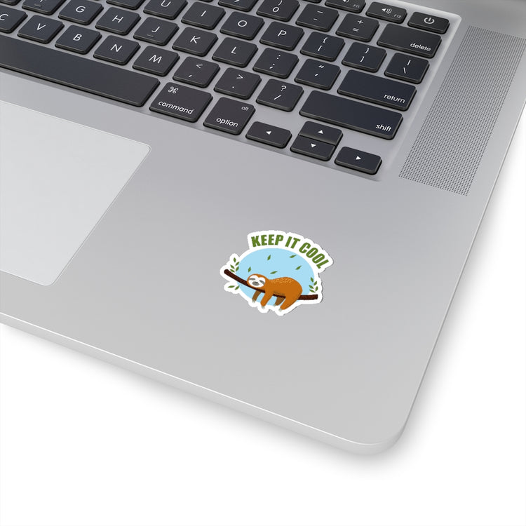 Sticker Decal Keep It Cool Sloth  | Sloth | Baby Sloth Gift | Sloth Gifts | Stickers For Laptop Car
