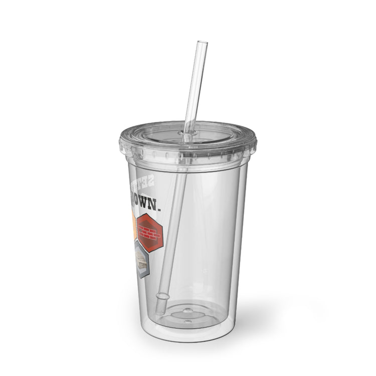 16oz Plastic Cup Math Teacher Accountant Accounting Gift Fun Crunching Numbers Will Test Your Limits