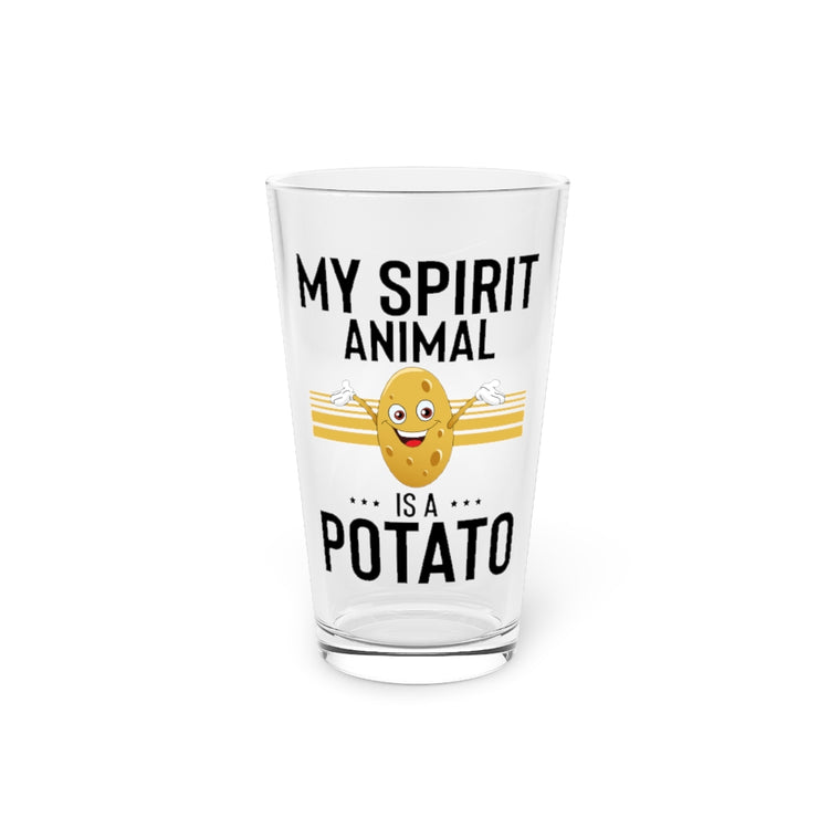 Beer Glass Pint 16oz  Humorous Yam Spud Tater Root Vegetable Earthapple Enthusiast Hilarious Turnip