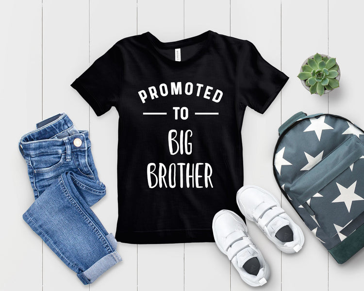 Promoted To Big Brother Tshirt - Pregnancy Announcement Kids Shirt - Teegarb