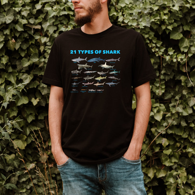 21 Types Of Sharks Shirt
