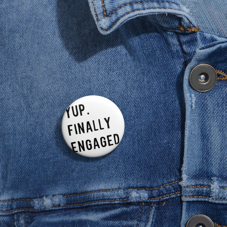 Humorous Pinback Button Pin Badge Matrimonial Engagements Sarcastic  Proposal Gatherings Sayings Mockeries Pun