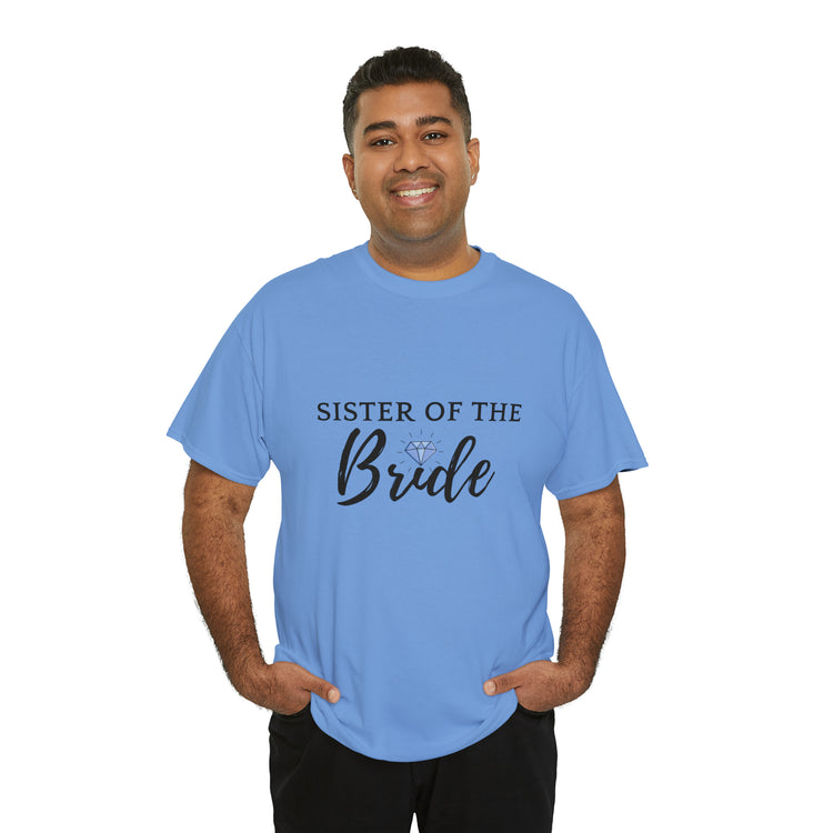 Shirt Funny Supportive Sibling Of Fiancée Bachelorette Bridal Bridesmaid Engagement T-Shirt Unisex Heavy Cotton Tee