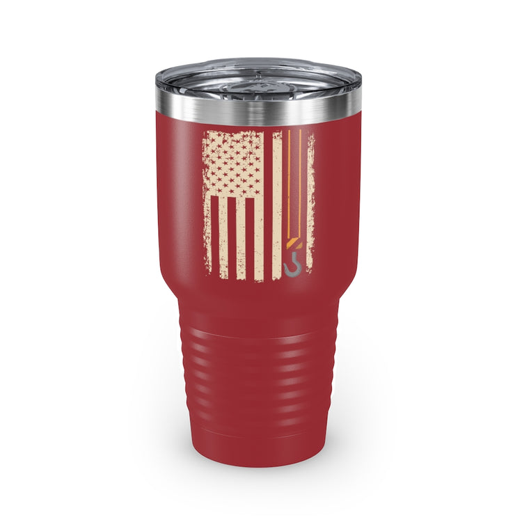 30oz Tumbler Stainless Steel Colors Hilarious Cranes Controller Lover Construction Patriotic Enthusiast Humorous
