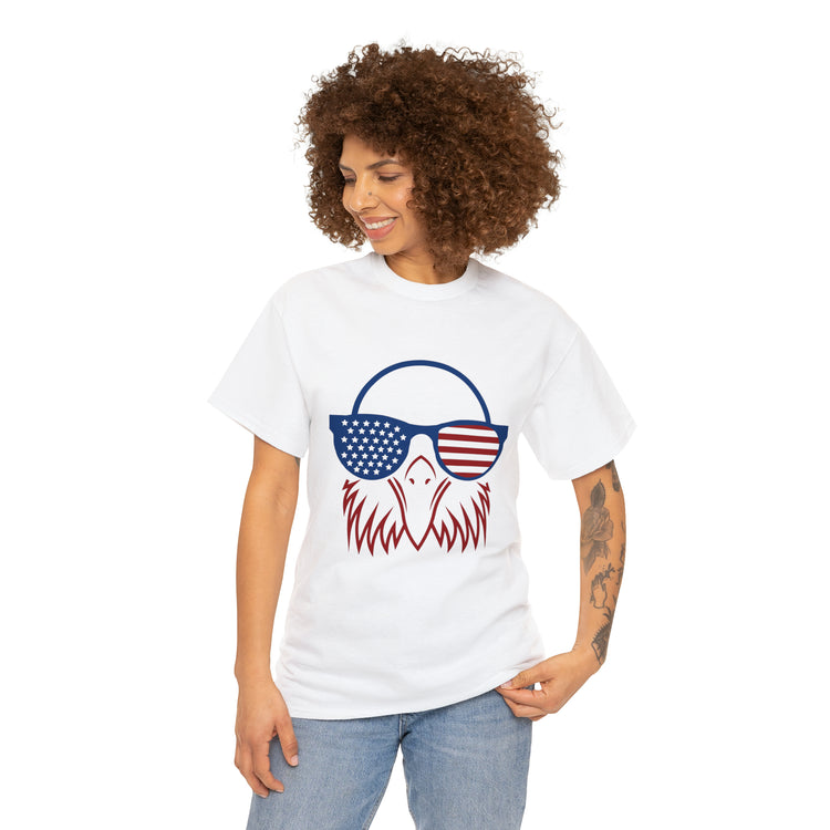 Shirt Funny Cute Patriotic Eagle American Flag 4th Of July Freedom National  Pride T-Shirt Gift Unisex Heavy Cotton Tee