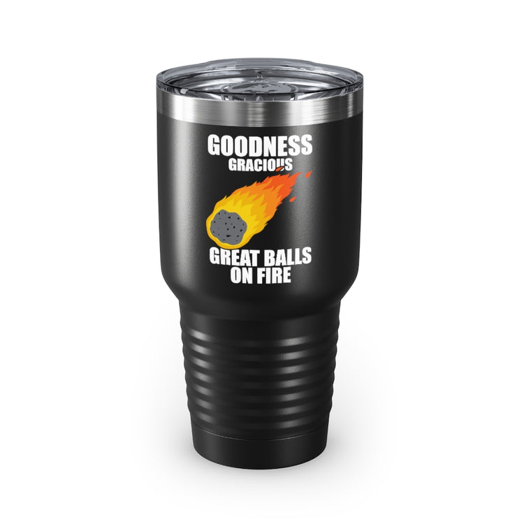 30oz Tumbler Stainless Steel Colors Hilarious Meteors Illustration Stargazers Statements Puns Humorous Stargazing