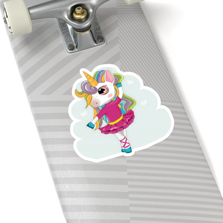 Sticker Decal Ballet Dancer Enchanted Rainbow Unicorn Stickers ForLaptop Car