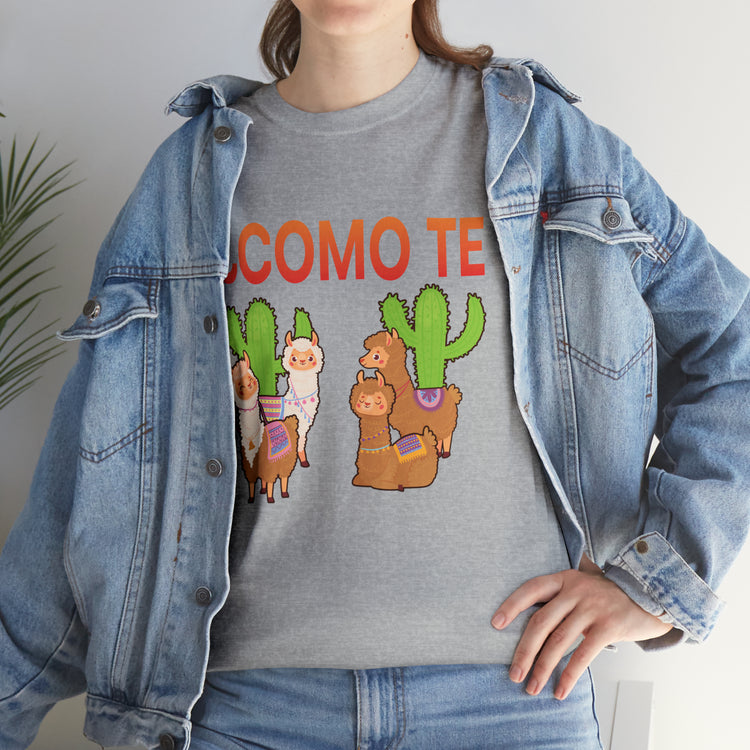 Shirt Funny Spanish Professor Llama Mexican Educators Cute Stuffed Unique appreciation T-Shirt Unisex Heavy Cotton Tee