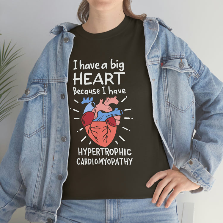 Hilarious Hypertrophic Myocarditis Sarcoidosis Cute Myocardiopathy Myocarditis Men Women T Shirt Unisex Heavy Cotton Tee
