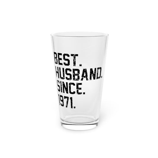 Beer Glass Pint 16oz  Hilarious Supportive Husband Spouses Marriage Partner Marry Humorous Couple