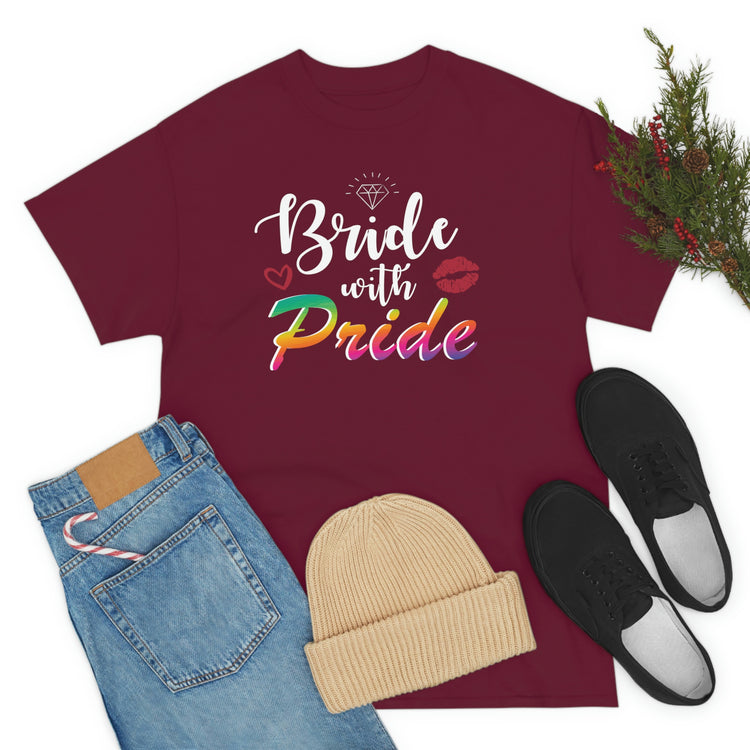 Humorous LGBTQ Bridal Appreciation Statements Graphic Puns Hilarious Supportive Bridesmaid Illustration Quote Black Shirt / White Print for