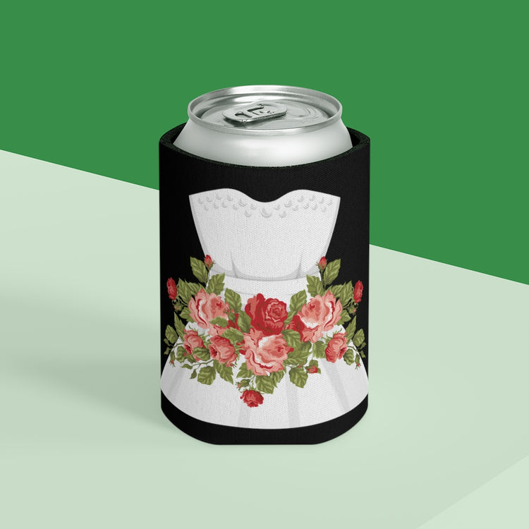 Beer Can Cooler Sleeve Hilarious Wedding Dresses Engagements Mockery Illustration Humorous Flowery