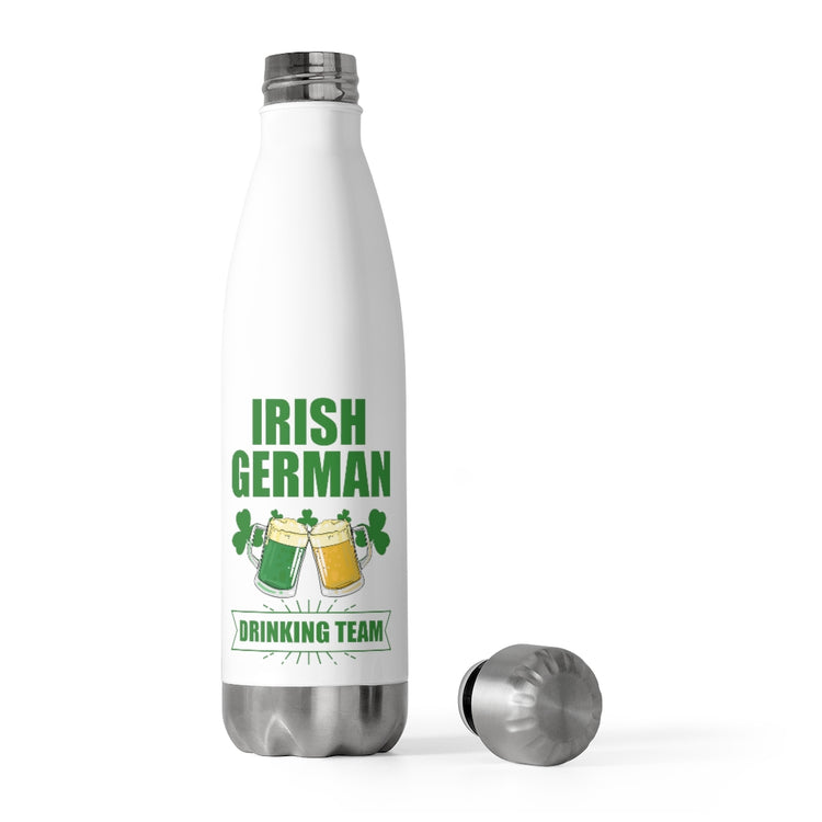 20oz Insulated Bottle Humorous Irish German Drinking St Patrick Day Enthusiast Novelty Germany