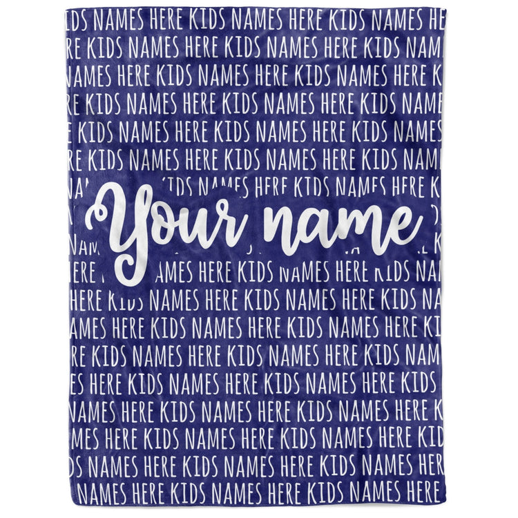 PERSONALIZED BLANKET FOR GRANDPARENTS AND PARENTS