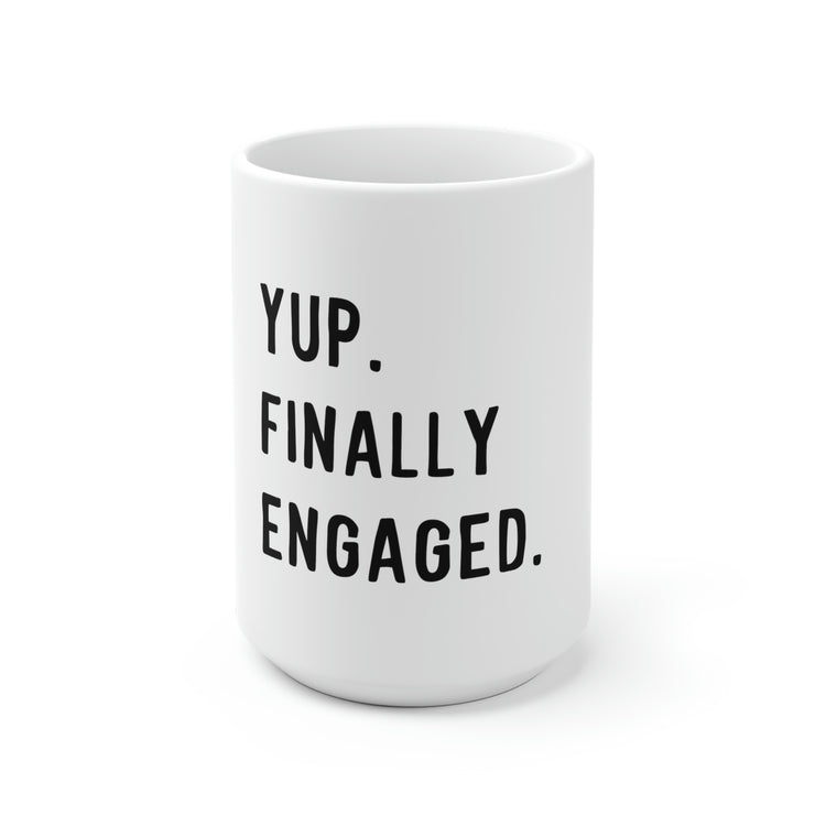 White Ceramic Mug Humorous Matrimonial Engagements Sarcastic Statements  Proposal Gatherings Sayings