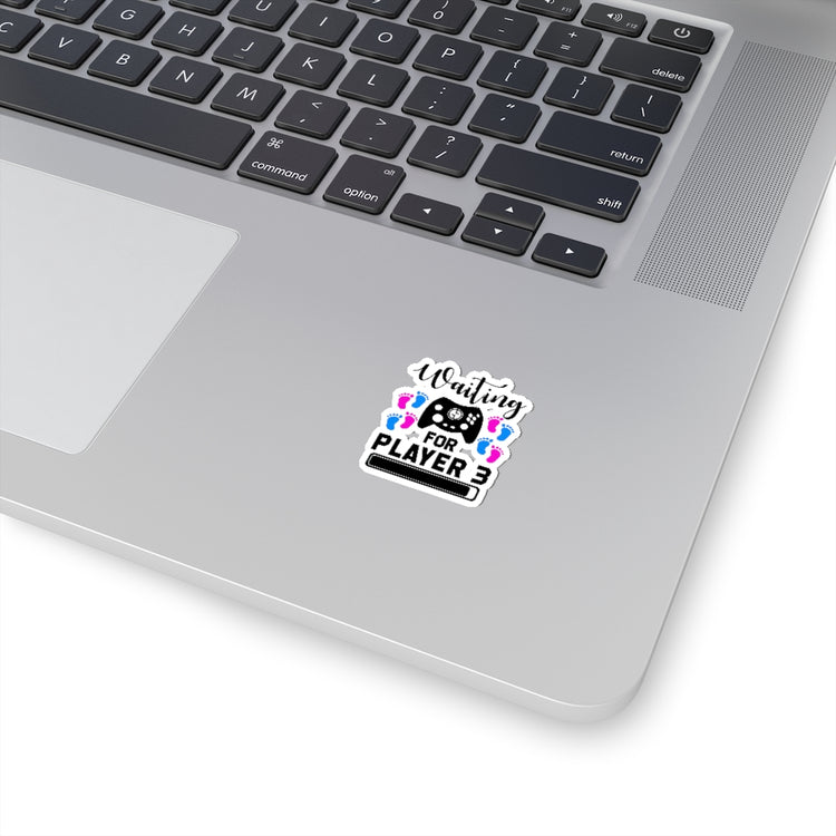 Sticker Decal Waiting For Player Three Funny Maternity Stickers For Laptop Car