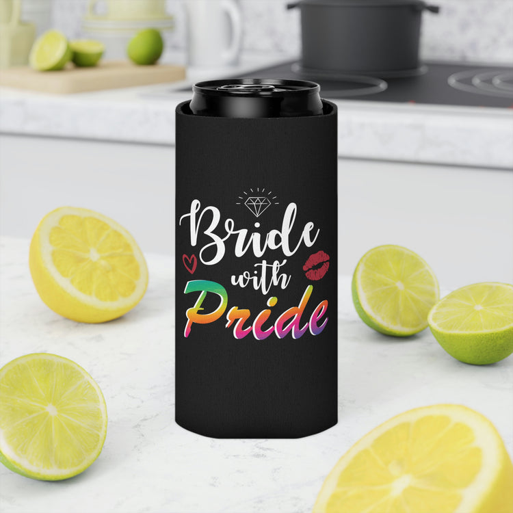 Beer Can Cooler Sleeve Humorous LGBTQ Bridal Appreciation Statements Puns Hilarious Supportive Bridesmaid