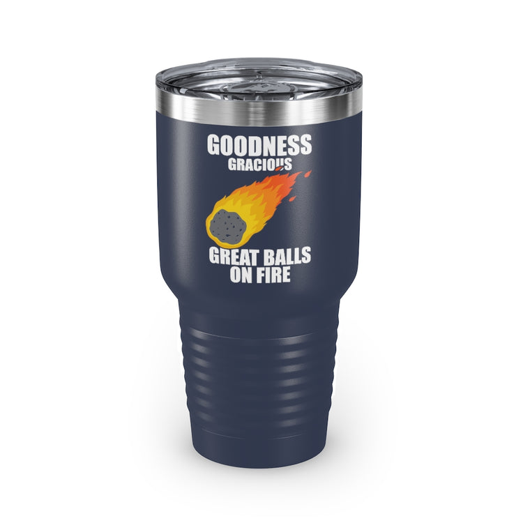 30oz Tumbler Stainless Steel Colors Hilarious Meteors Illustration Stargazers Statements Puns Humorous Stargazing