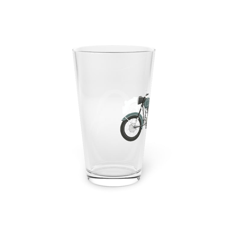 Beer Glass Pint 16oz  Vintage Bicycle Bike Truck