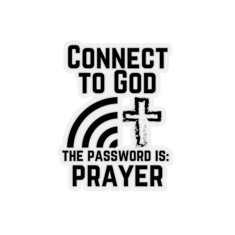 Sticker Decal Humorous Wifi Prayer Religious Holy Writ God Book Worship Hilarious Internet Stickers For Laptop Car