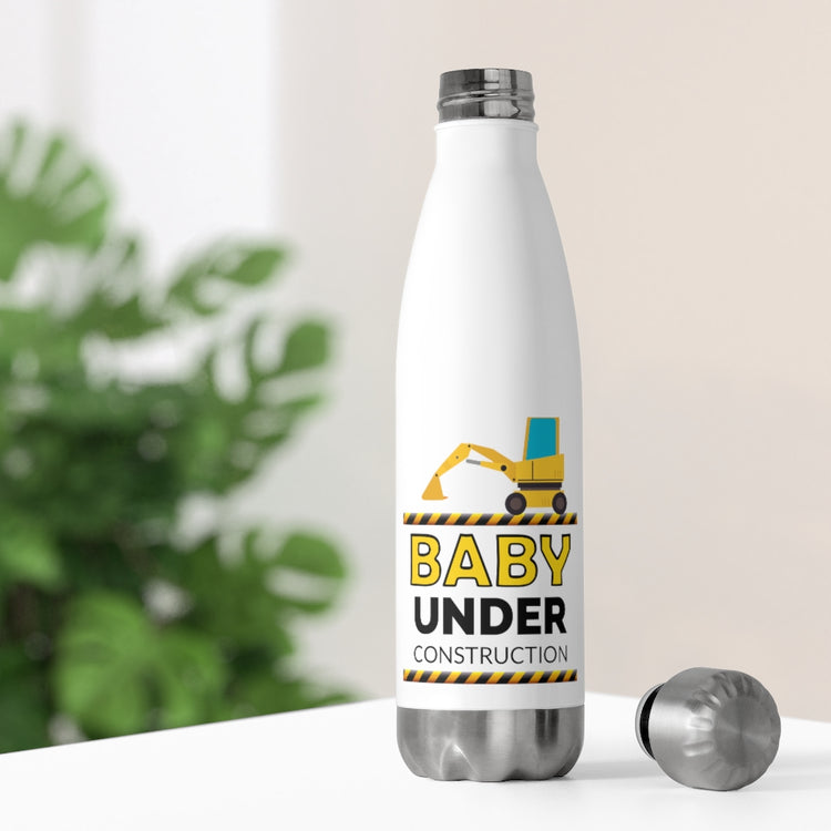 20oz Insulated Bottle Humorous Birth Declaration Newborn Arriving Truck Lover Cute Infant