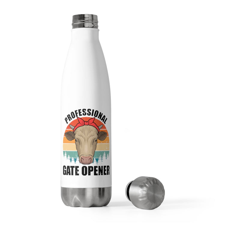20oz Insulated Bottle  Hilarious Professional Farmstead Ranch Cow Fan Enthusiast Humorous Farmer