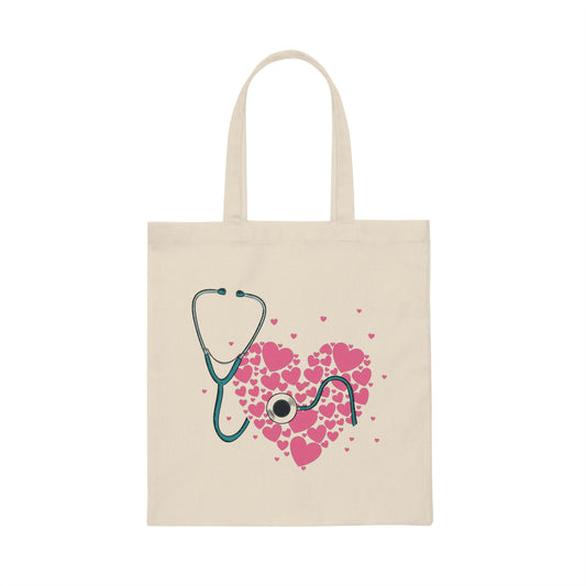 Novelty Sphygmomanometer Medical Doctor Physician Lover Hilarious Caring Administering Technician Staff Canvas Tote Bag