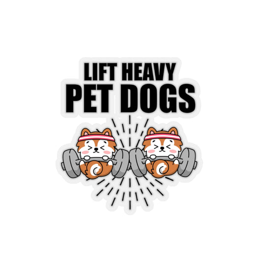 Sticker Decal Humorous Pet Dog Weightlifting Physical Fitness Enthusiast Novelty Weightlifter Stickers For Laptop Car