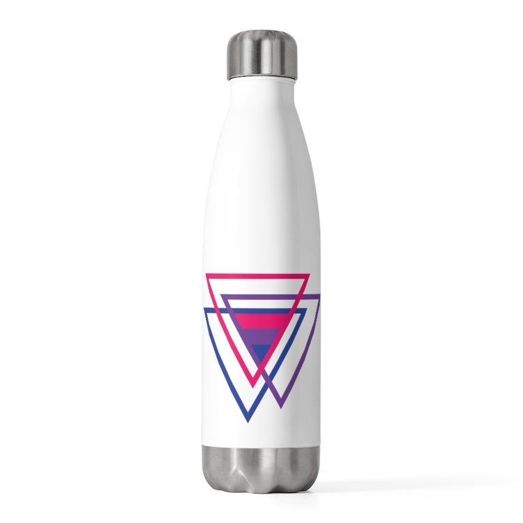 20oz Insulated Bottle  Bi Pride Bisexual Flag Triangle