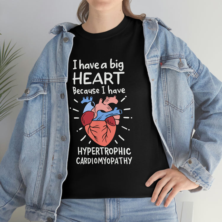 Hilarious Hypertrophic Myocarditis Sarcoidosis Cute Myocardiopathy Myocarditis Men Women T Shirt Unisex Heavy Cotton Tee