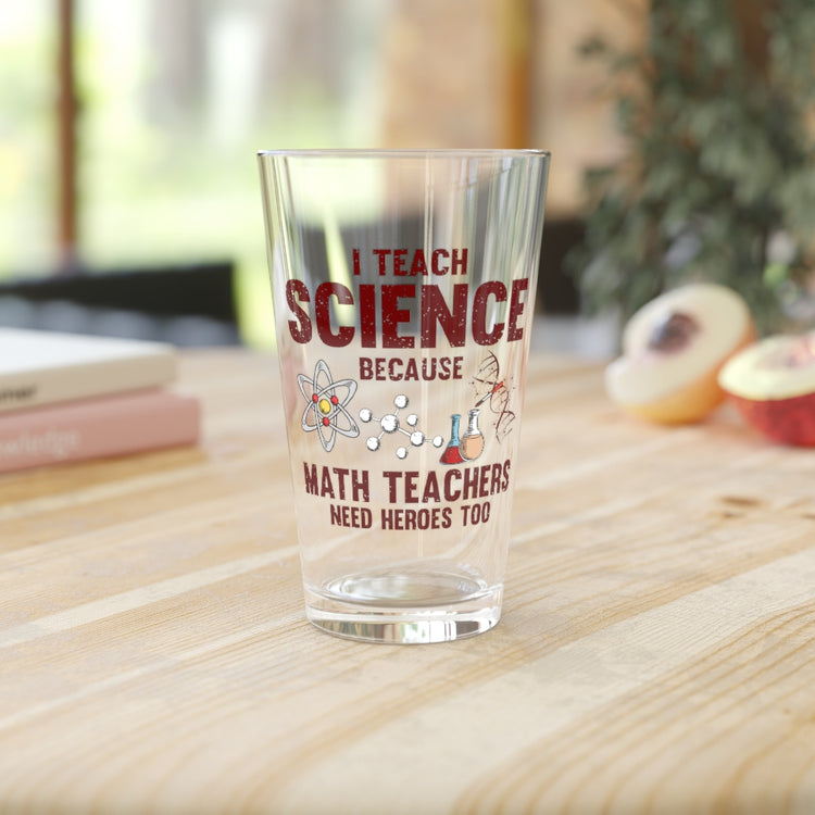 Beer Glass Pint 16oz  Novelty Scientist Technologist Researcher Instructor Tutor Hilarious Boffin