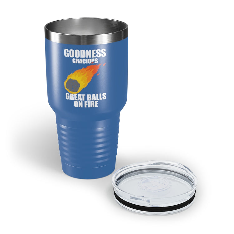 30oz Tumbler Stainless Steel Colors Hilarious Meteors Illustration Stargazers Statements Puns Humorous Stargazing