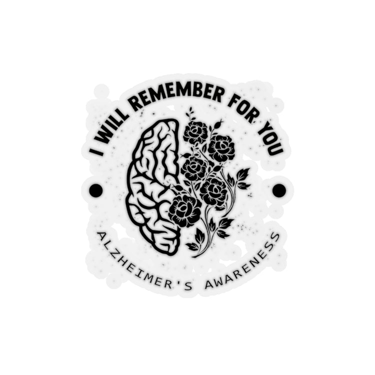 Sticker Decal Novelty Alzheimer's Awareness Presenile Dementias Senile Hilarious Brain Stickers For Laptop Car