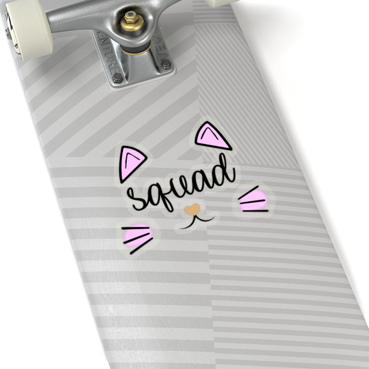 Sticker Decal Squad Cat Bachelorette Team Bride Stickers For Laptop Car