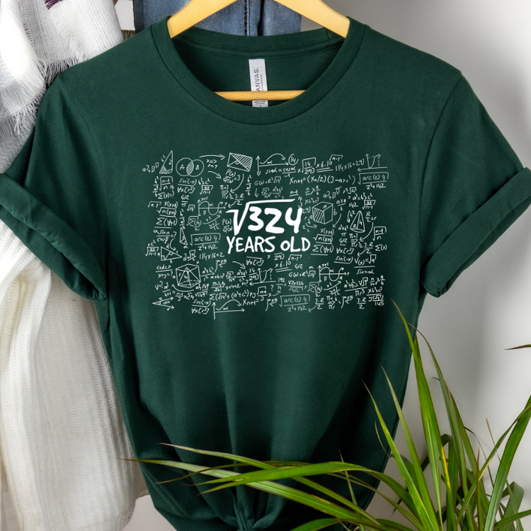 18th Celebration Square Root of 324 Shirt