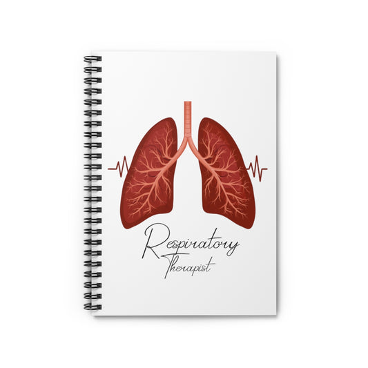 Spiral Notebook  Hilarious Respiratory Therapist Cardiopulmonary Breathing Humorous Cardiologist