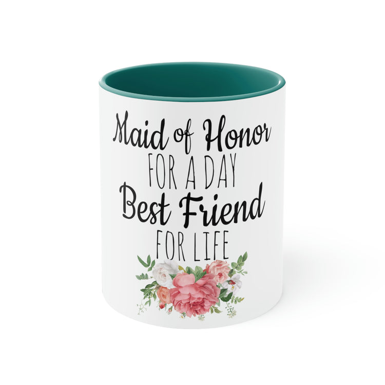 11oz Accent Coffee Mug Colors Humorous Bridal Besties Wedding Festivities Statements Motivational Bridesmaids