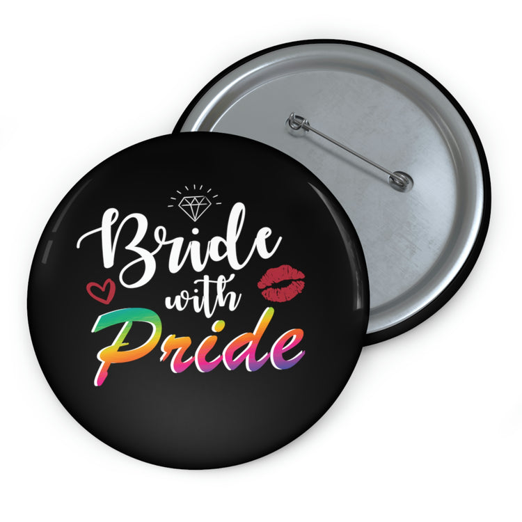 Humorous Pinback Button Pin Badge LGBTQ Bridal Appreciation Graphic Puns Hilarious Supportive Bridesmaid Illustration