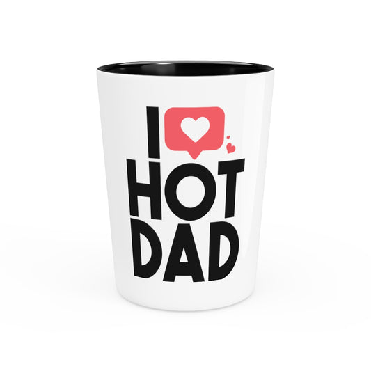 Shot Glass Party Ceramic Tequila  Funny Daddies Attractions Dad Sarcastic Sayings Women Men Hilarious Hubbies Fathers Ironic Statements Saying