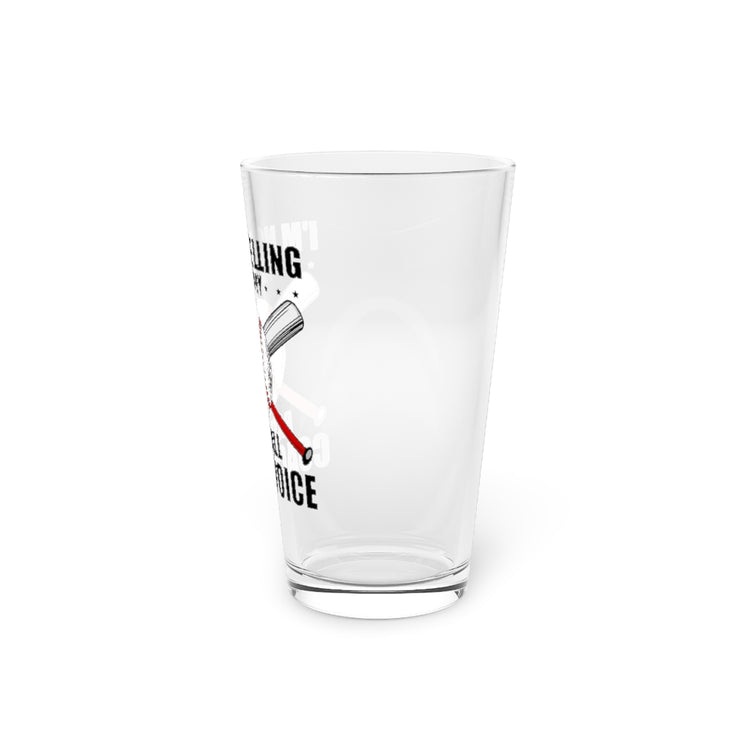 Beer Glass Pint 16oz  Humorous This Is My Baseball Coaches Voice Softball Game Novelty Rounders