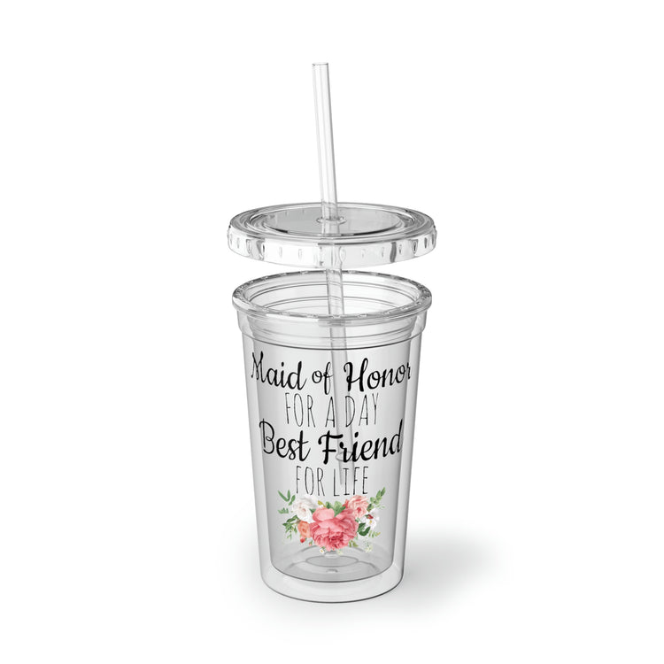 16oz Plastic Cup Humorous Bridal Besties Wedding Festivities Statements Gag  Motivational Bridesmaids